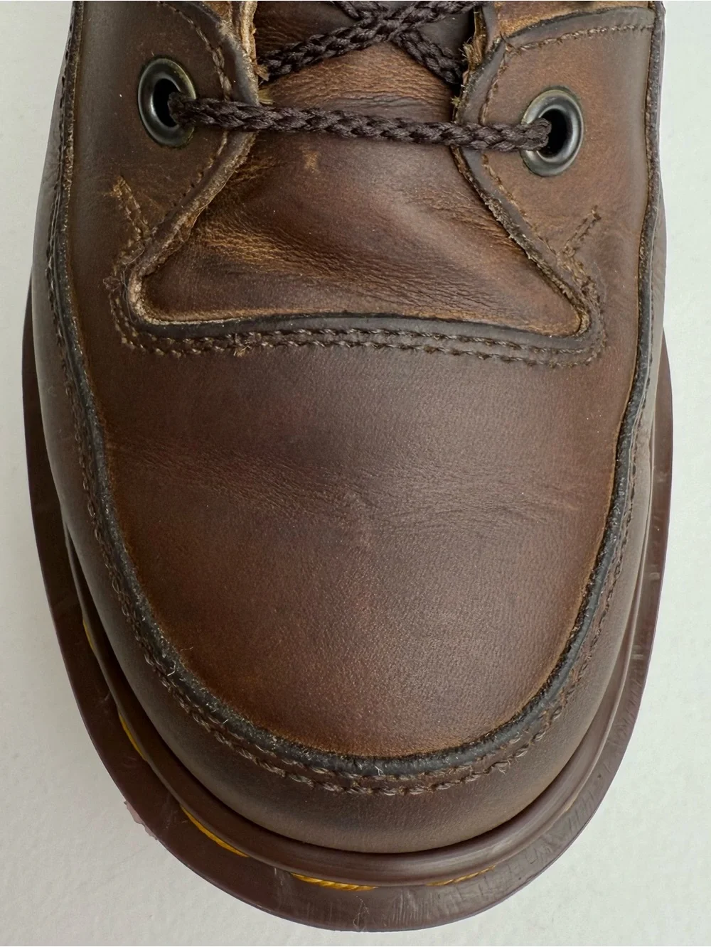 Vintage Dr. Martens Brown Crazy Horse Envy Platform Boots UK 5